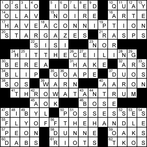 Find the latest crossword clues from New York Times Crosswords, LA Times Crosswords and many more. Enter Given Clue. Number of Letters (Optional) ... Ultra-excited 86% 4 WHOO: Excited exclamation 82% 6 TREMOR: Earth movement 82% 7 CRUSADE: Intense movement 82% 4 TIDE: Oceanic movement 82% 3 WAG: Tail …